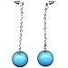 Large Acrylic Bead Earrings On 2.25" Chain In title=