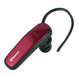 iBUFFALO ヘッドセット Bluetooth2.1対応 [PC,Andoroid,iPhone4S,携帯電話]対応 ACアダプター付 レッド BSHSBE12ARD