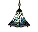 Dale Tiffany 8935/1LTA Dragonfly Light Fixture, Antique Brass and Art Glass Shade