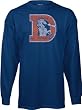 Denver Broncos -Blue- Classic NFL Throwback Logo Long Sleeve T-Shirt