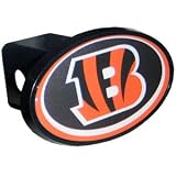 Cincinnati Bengals Officially licensed NFL plastic hitch cover For SUV and Truck. Fits class III hitch receivers.