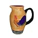Classic Rooster Collection Deluxe Ceramic Hand-Painted Water Pitcher
