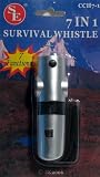2 pack 7in1 Survival Whistle Compass Thermometer Mirror Camping Kit Emergency !!