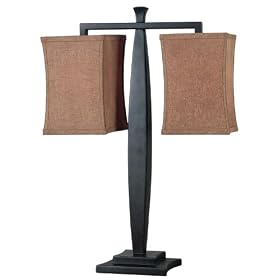 Click here to buy Balance 2-light Table Lamp 25hx17w Oil Rbbd Bronze by Home Decorators Collection.