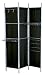 Adesso Hang It Up Room Divider Screen, Black