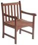 LuuNguyen - Bristol Outdoor Hardwood Dining Arm Chair (Natural Wood Finish)