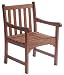 LNO79043 - Eucalytus Outdor (Indoor) Garden Chair - Solid FSC Hard Wood (Natural Color)