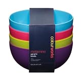 from Kitchen Craft Kitchen Craft Colourworks Melamine Bowls, 15cm, Set of 4 Model CWMBOWLASSTPK4