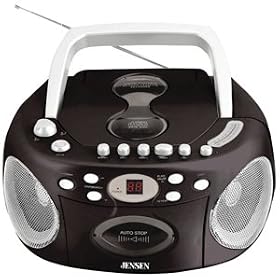 Jensen CD-540 Portable Stereo Compact Disc Cassette Recorder with AM/FM Radio