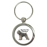 Bouvier des Flandres Key Chain (Round)