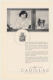 1926 Lady and Collie Dog 90 Degree Cadillac Print Ad (46826)
