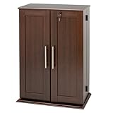 Media Storage Cabinet with Locking Doors
