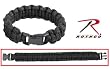 Para-Cord Survival Bracelet "Black" 9 Inch