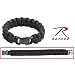 Para-Cord Survival Bracelet "Black" 8 Inch
