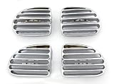 Produkt-Bild: L&uuml;ftungsgitter Set, 4teilig, passend f&uuml;r Peugeot 206 (alle). Ausf&uuml;hrung: Chrom