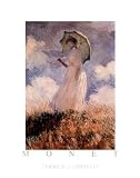 (22x28) Claude Monet Femme A LOmbrelle Art Print Poster