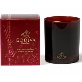 Godiva Chocolate Strawberry Rose Candle (Limited Edition)