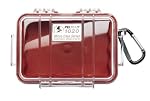 Pelican 1020 Micro-Case (Red with Clear Lid) provided by Pelican Products