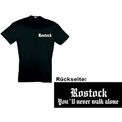 ROSTOCK ULTRAS FANS T-SHIRT S-XXL-SCHWARZ