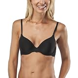 Gilligan & O'Malley® Womens Microfiber Demi Bra With Lace - Black