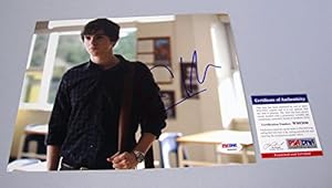 Freddie Highmore Bates Motel Star Signed 8x10 Photo Great Auto! PSA COA
