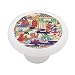 Asian Carpet Weavers Decorative High Gloss Ceramic Drawer Knob