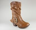 Slouchy Side Buckle Boot
