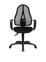 Topstar Silla Giratoria Oficina Open Point Sy Inkl. Feste Apoyabrazos (Negro)