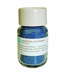 Martha Stewart Crafts Glass Microbeads, Lapis Lazuli, 3.2 Ounces