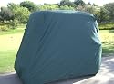 Deluxe 2 Passenger Yamaha Golf Cart Cover- Hunter Green - 95"x48"x66"