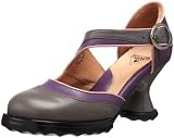 John Fluevog Women's Elif Mary-Jane Pump,Grey/Purple/Pink,7  M US
