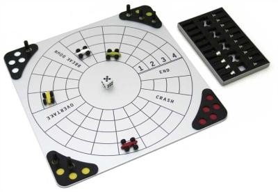 メタリックテーブルゲーム ボードゲーム ミニ レーシングカーゲーム スゴロク