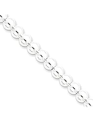 6mm, Sterling Silver, Beaded Chain, 16 inch