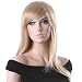 Songmics Neu Perücke Elegant Natürlich Blond Glatt Lang Haar Wig Weiblich WFF116