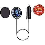 Senbowe SW-BFT-01 Wireless In-Car FM Transmitter with Bluetooth Music Radio Adapter Car Kit with Charger for Smartphones and Bluetooth-Enabled Devices - Black