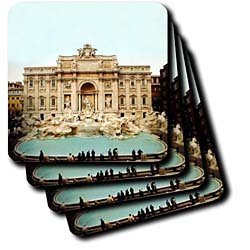Vacation Spots - Trevi Fountain Italy - Coasters