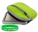 Neoprene Sleeve Case (Neon Green) for Garmin n&uuml;vi 550 3.5-Inch GPS Navigator