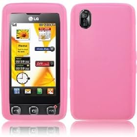 OLIVIASPHONES KP500 COOKIE LG PINK SILICONE SKIN PROTECTOR CASE