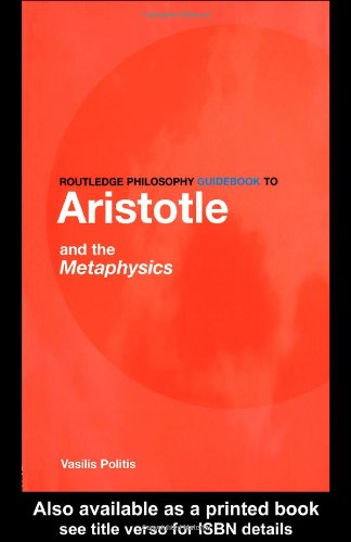 routledge philosophy guidebook to aristotle and the metaphysics routledge philosophy guidebooks
