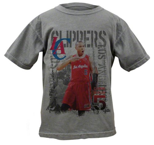 Caron Butler Los Angeles Clippers Youth Titanium Caged Player Soft Hand Pigment-Dyed Premium T-Shirt