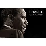 Barack Obama (Change Can Happen) Art Poster Print - 36x24