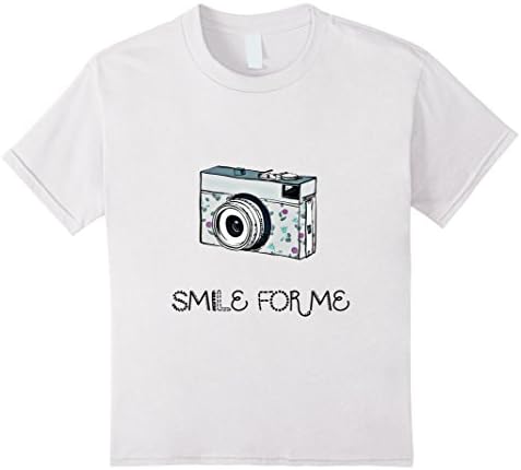 SMILE FOR ME girl's TSHIRT camera photography happy - Kids 8 - White