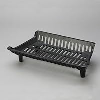 HY-C G22 Black Franklin 22' Cast Iron Grate with 2 Inch Legs from the Franklin Collection