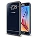 INVELLOP Galaxy S6 Case, Gray/Clear [Prime Series] Scratch-Resistant Clear Slim Fit Cover with Shock Absorbent TPU Hybrid Bumper Cover Protection Galaxy S6 Case