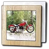 Tile Napkin Holder Picturing Picturing Harley Davidson Motorcycle