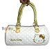 Ladies Baguette Handbag With Gold Trimming Handles