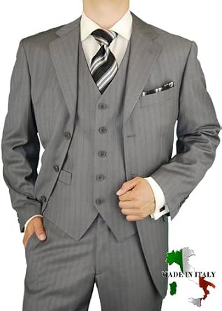 Get Best Looking Business Suit with Gray Stripe