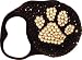 Lead, Swarovski Crystal Caviar with Paw