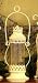 Shabby Chic White Lantern with Glass Globe