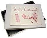 from WHITE COTTON CARDS White Cotton Cards Grandmas Boasting Book Tiny Photo Album (Pink Rattle) (Model GM-1PT)